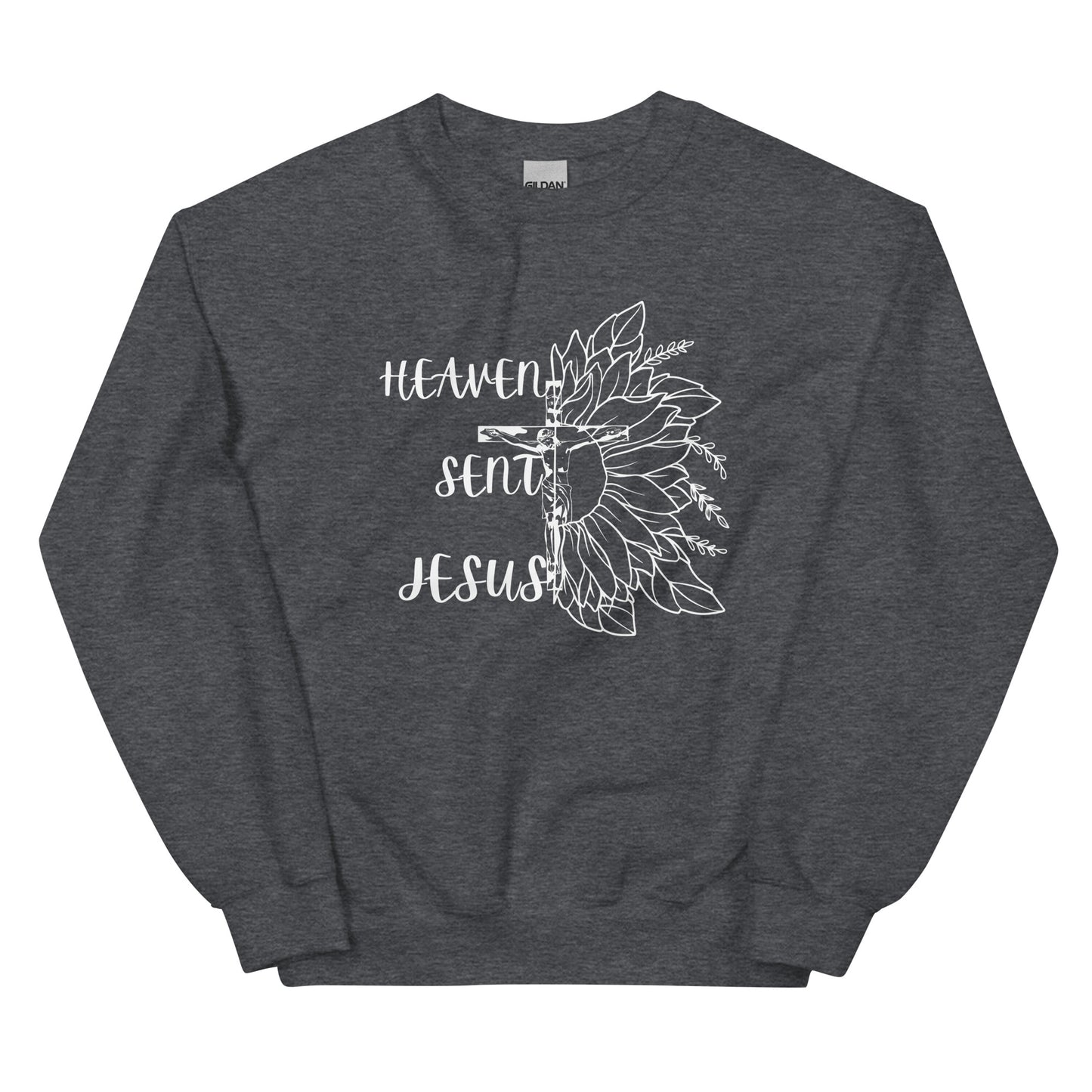 Heaven sent Jesus Crew Sweatshirt