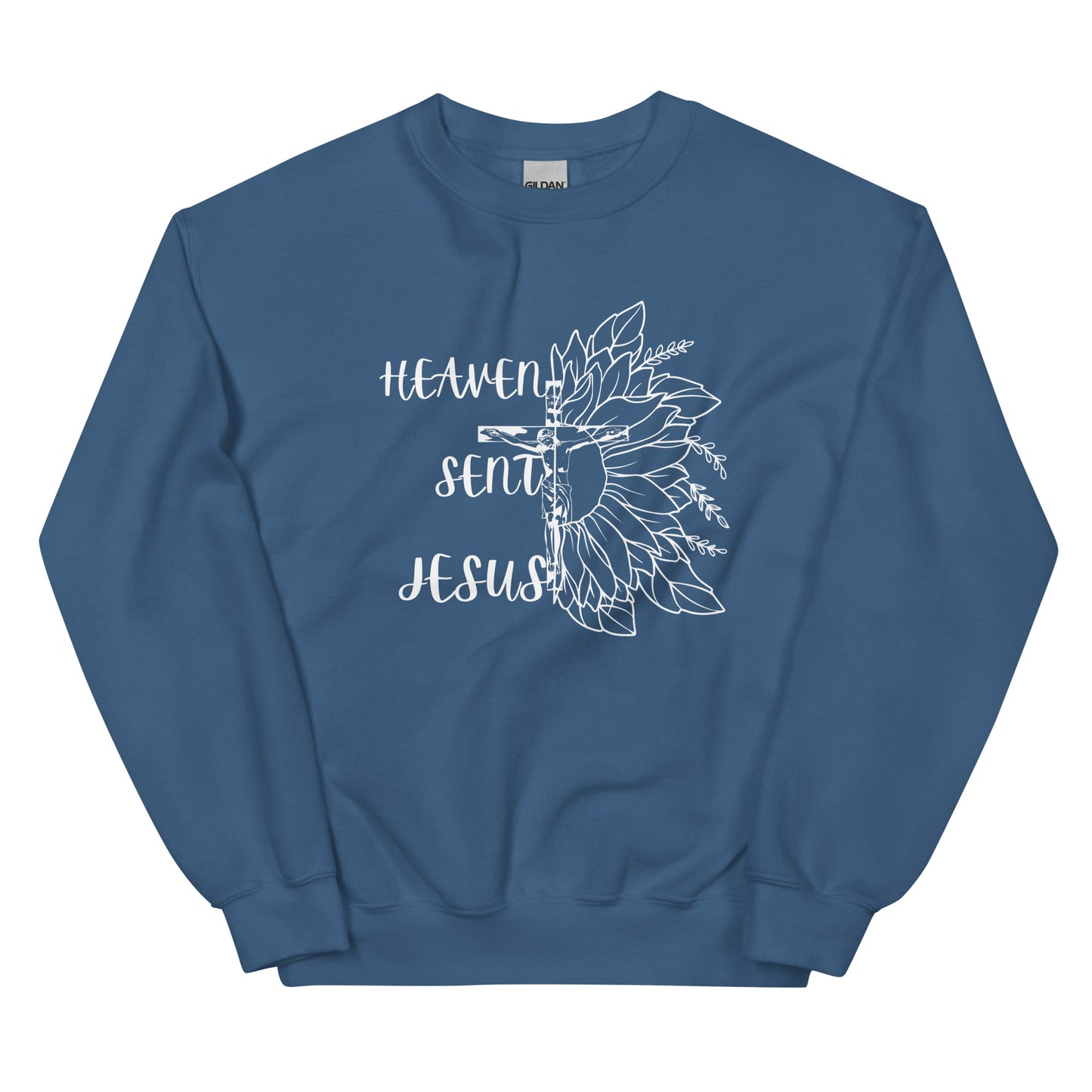 Heaven sent Jesus Crew Sweatshirt
