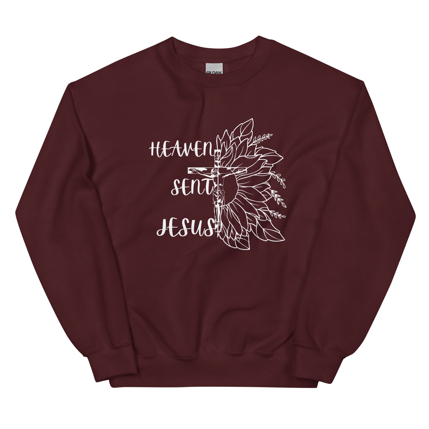 Heaven sent Jesus Crew Sweatshirt