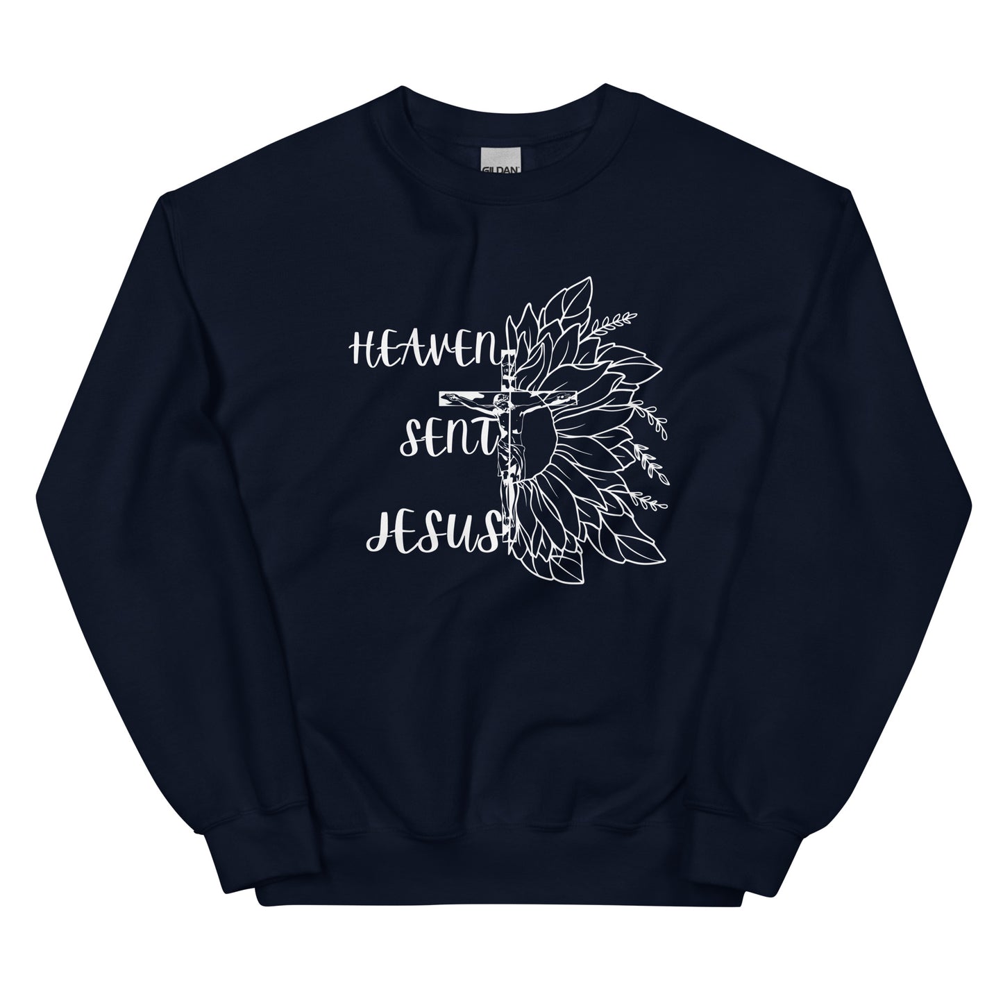 Heaven sent Jesus Crew Sweatshirt